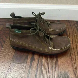 Eastland Seneca Bomber Brown Lace-Up Chukka Ankle Boots Shoes Women's Size 6 M
